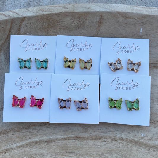 ANNAHI BUTTERFLY EARRINGS (MULTIPLE COLORS AVAILABLE)
