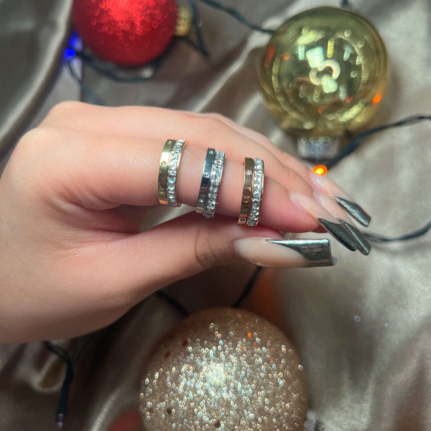 CRYSTAL DOUBLE RING