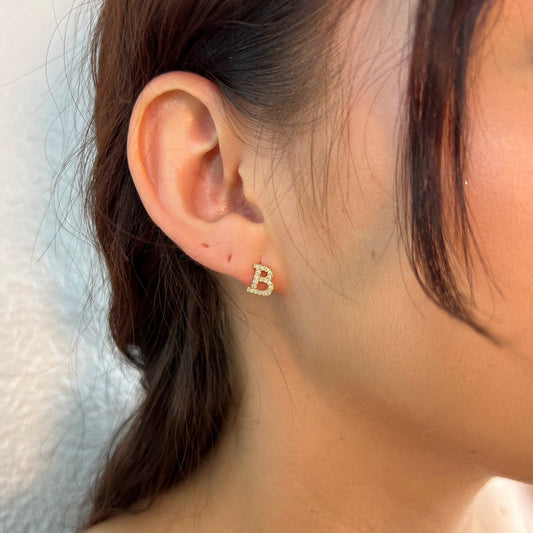 ROBIN INITIAL EARRINGS
