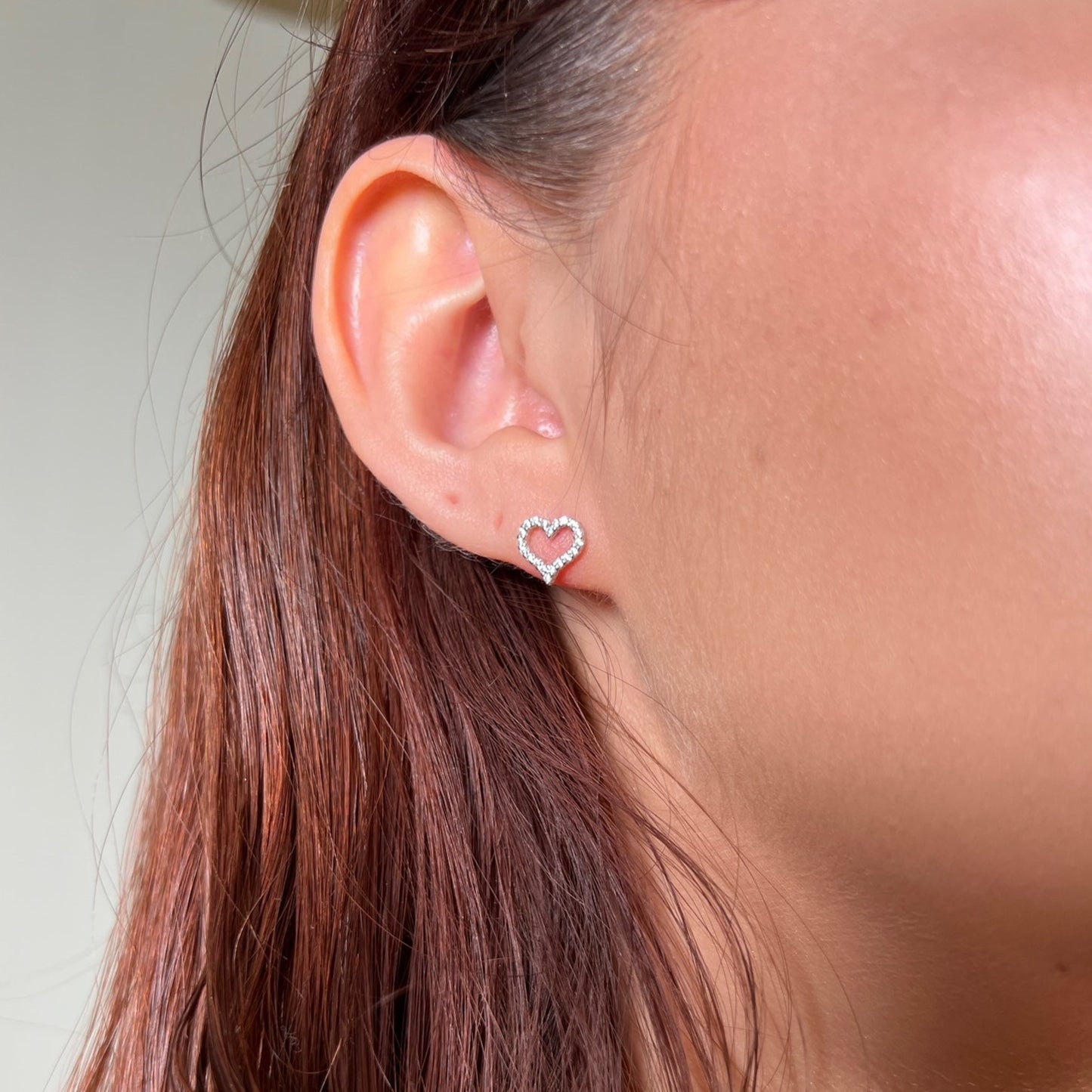 MADELINE HEART STUD EARRINGS