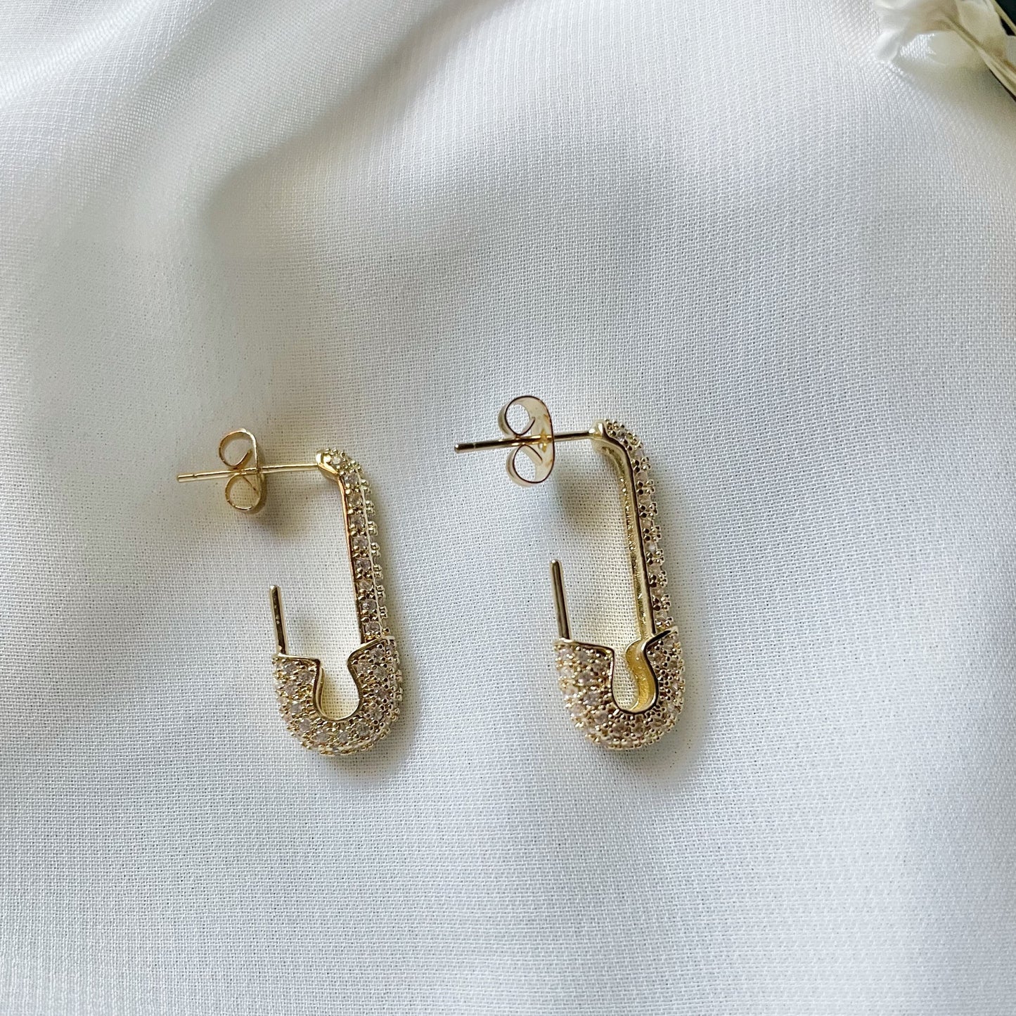 ROXANE SAFETY PIN EARRINGS