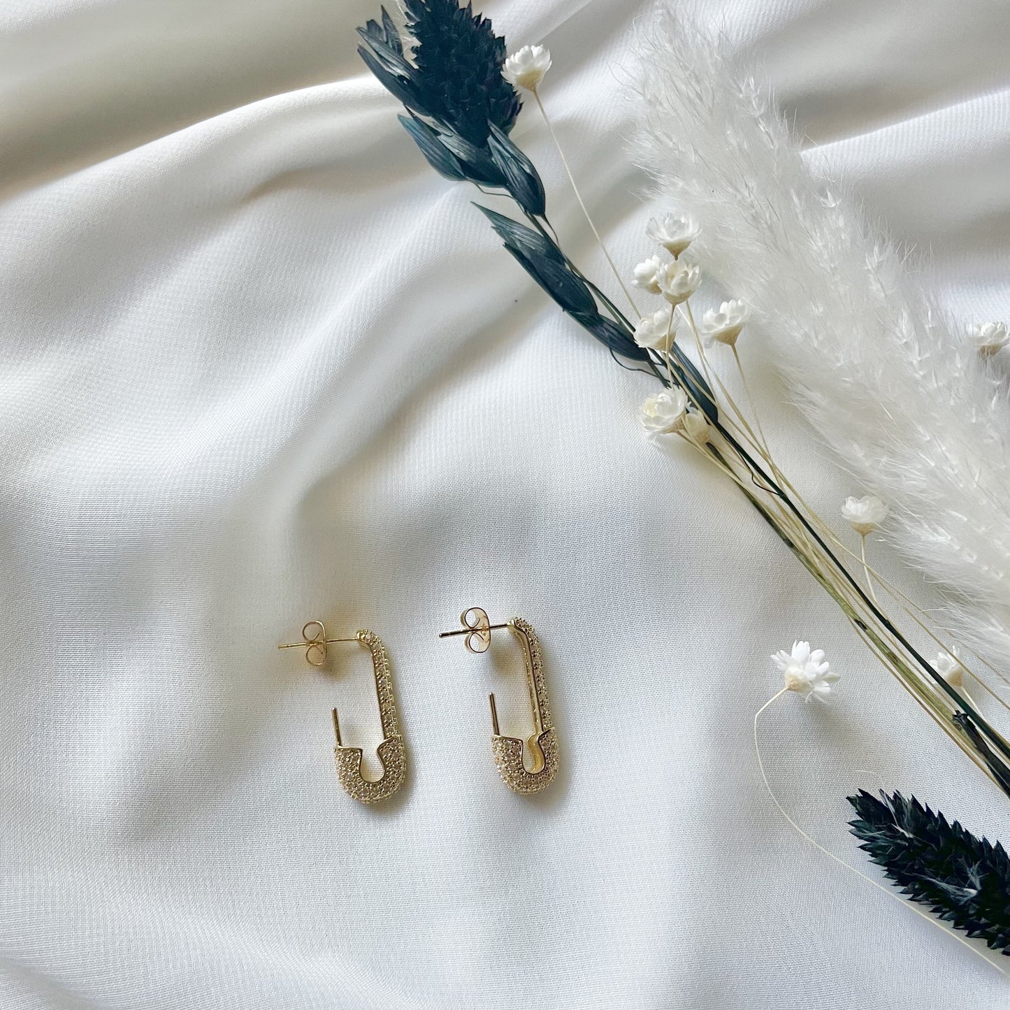 ROXANE SAFETY PIN EARRINGS