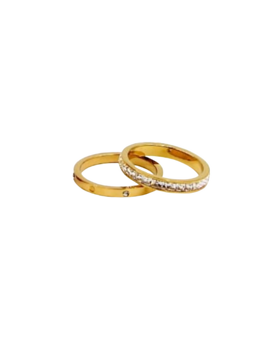 CRYSTAL DOUBLE RING